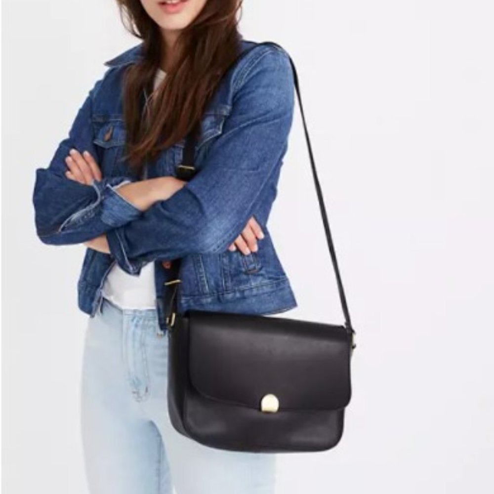 Madewell Abroad Shoulder Bag (Black)